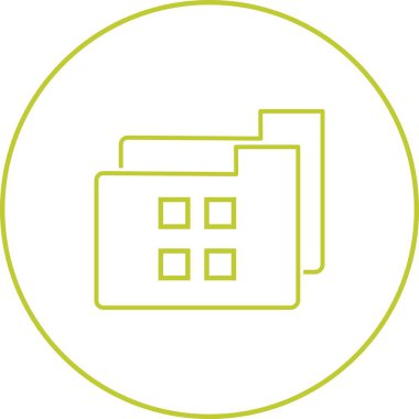 Güzel Dizinler Satır Vektörü Simgesi