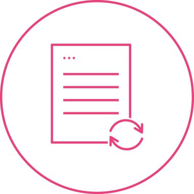 Güzel Veri Satırı Vektör Simgesini Eşzamanla