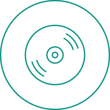 Güzel Cd Satır Vektörü Simgesi