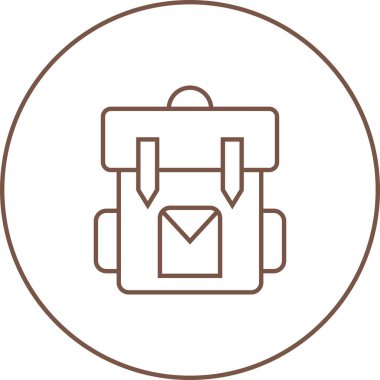 Güzel Çanta Satırı Vektör Simgesi