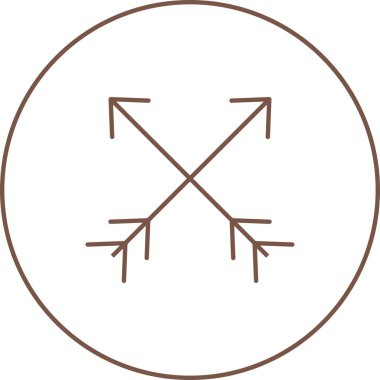 Güzel Oklar Satır Vektörü Simgesi