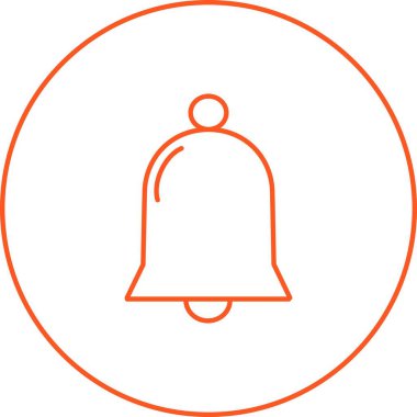 Güzel Çan Çizgisi Vektör Simgesi