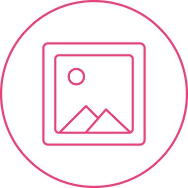 Güzel Galeri Çizgisi Vektör Simgesi