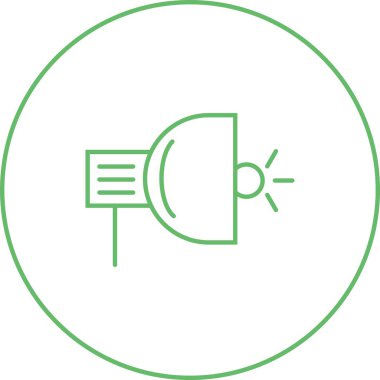 Güzel Işık Çizgisi Vektör Simgesi