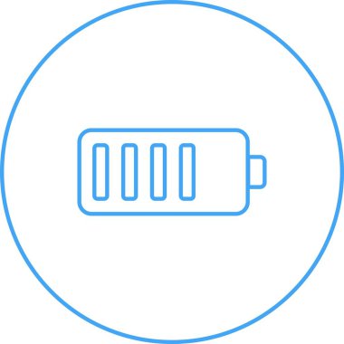 Güzel Mobil Batarya Hattı Vektör Simgesi