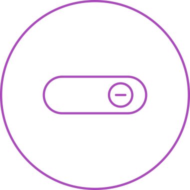 Güzel Slayt Düğmesi Satır Vektörü Simgesi