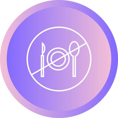 Gıda Çizgisi Yok Vektör Simgesi