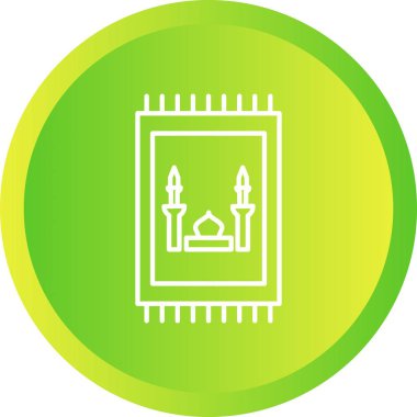 Güzel Dua Halı Satırı Vektörü Simgesi