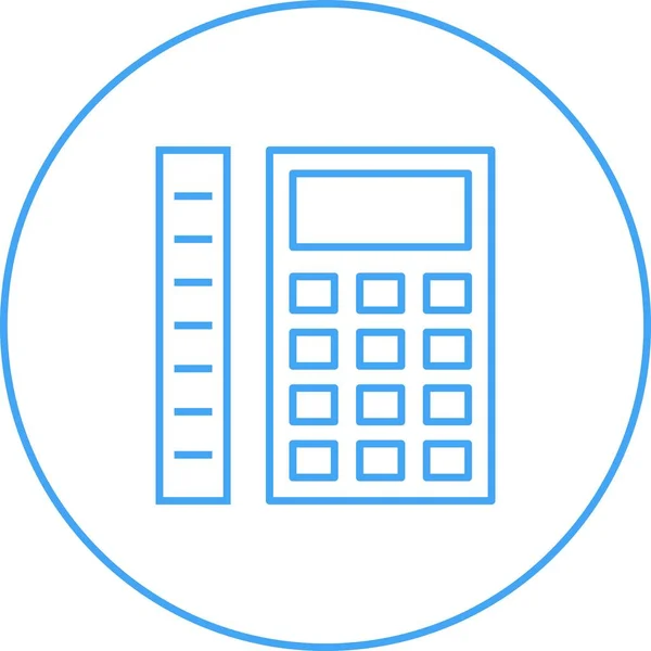 Prachtige meetlijn vectoricoon — Stockvector