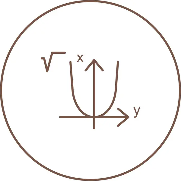 Krásná vektorová ikona algebry — Stockový vektor