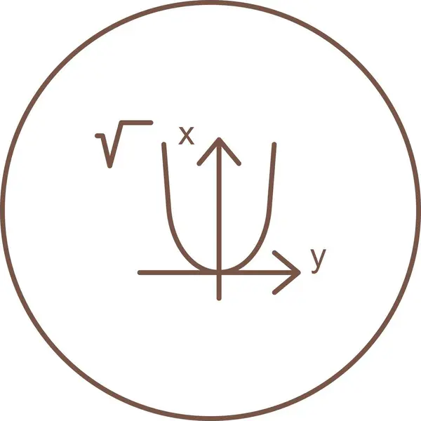 Bela álgebra Line Vector Ícone — Vetor de Stock