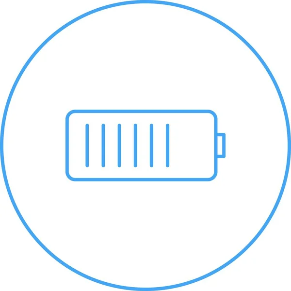 Belle icône de vecteur de batterie mobile — Image vectorielle