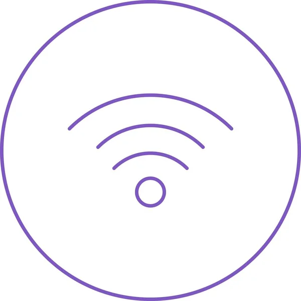 Schöne Wifi Signal Line Vektor Symbol — Stockvektor