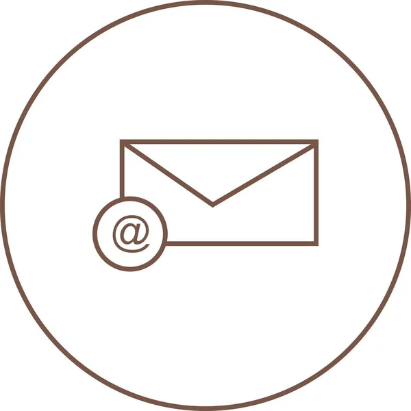 Belle G Mail Line vectorielle Icône — Image vectorielle