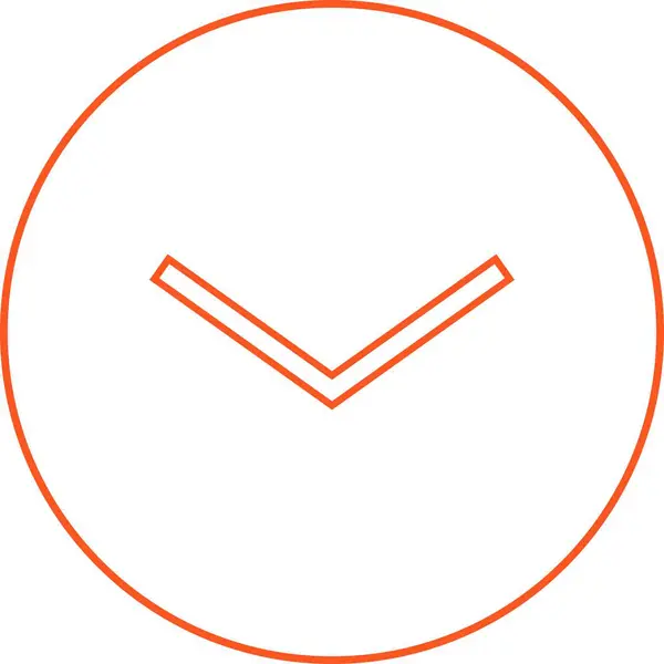 Hermosa flecha hacia abajo línea Vector icono — Vector de stock