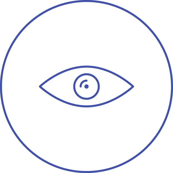 Schöne Augenlinie Vektor-Symbol — Stockvektor