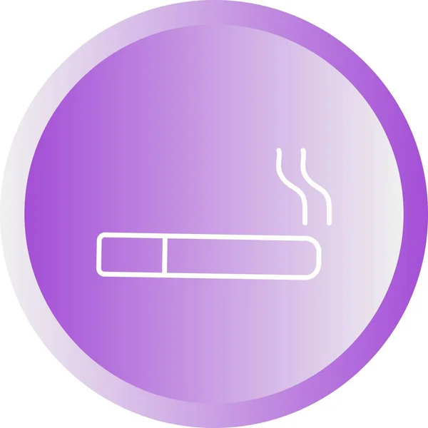 Hermosa línea de cigarrillos Vector icono — Vector de stock