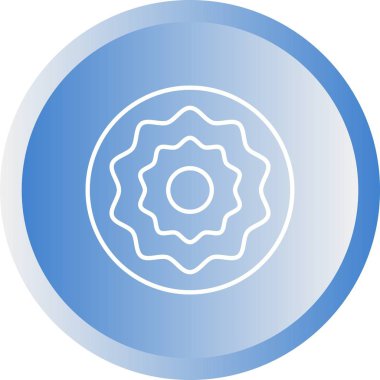 Güzel Kurabiye Çizgisi Vektör Simgesi