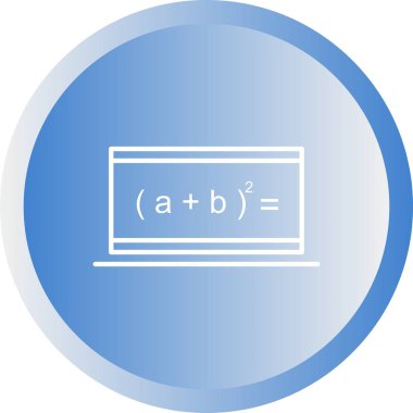 Güzel Çevrimiçi Formül Çizgisi Vektör Simgesi