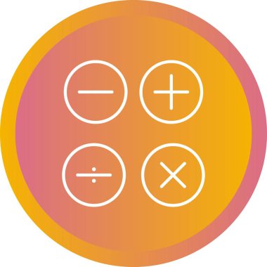 Güzel Matematik Sembolleri Satır Vektörü Simgesi