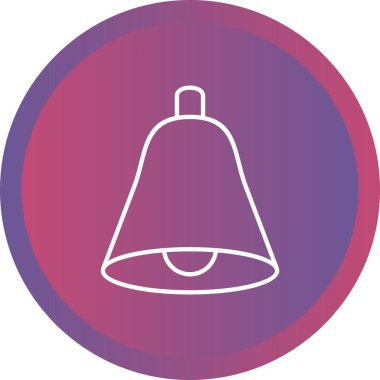 Güzel Çan Çizgisi Vektör Simgesi