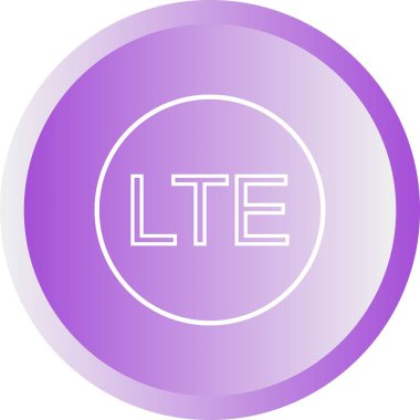 Güzel Lte Ağ Satır Vektörü Simgesi