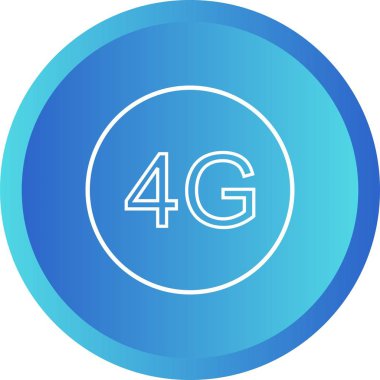 Güzel 4G Satır Vektörü Simgesi