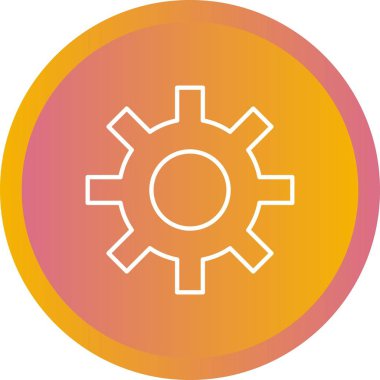 Güzel Ayarlar Satır Vektörü Simgesi