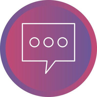 Güzel İleti Satırı Vektör Simgesi