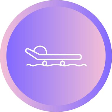 Güzel Kızak Hattı Vektör Simgesi