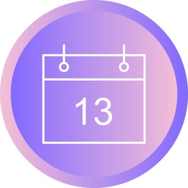 Güzel Takvim Satır Vektörü Simgesi