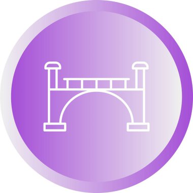 Güzel Köprü Çizgisi Vektör Simgesi