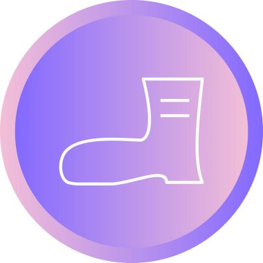 Güzel Uzun Çizme Çizmesi Vektör Simgesi