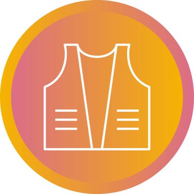 Güzel Ceket Çizgisi Vektör Simgesi