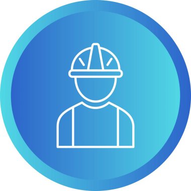 Güzel Mühendis Çizgisi Vektör Simgesi