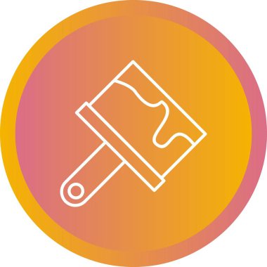 Güzel Fırça Çizgisi Vektör Simgesi