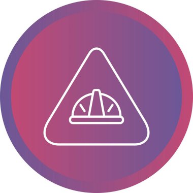 Güzel Miğfer İmza Satırı Vektörü Simgesi