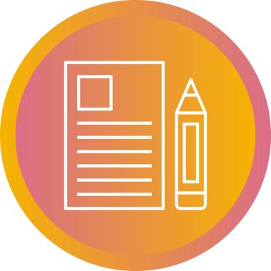 Güzel Rapor Satırı Vektör Simgesi