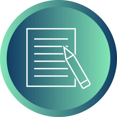 Güzel Rapor Satır Vektörü Simgesini Düzenle