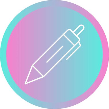 Güzel Kalem Satırı Vektör Simgesi