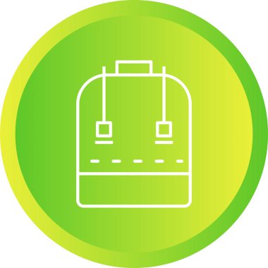 Güzel Çanta Satırı Vektör Simgesi