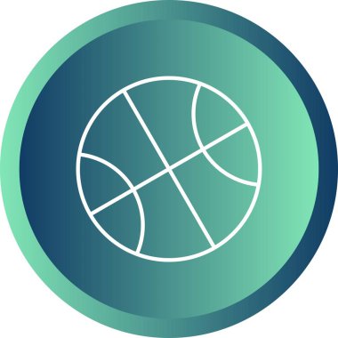 Güzel Top Çizgisi Vektör Simgesi