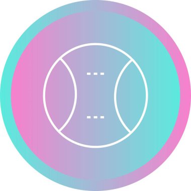 Güzel Top Çizgisi Vektör Simgesi