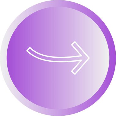 Güzel Ok Sağ Satır Vektörü Simgesini Gösteriyor