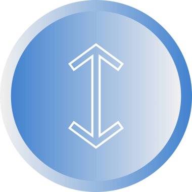 Yukarı Doğru Güzel Satır Vektör Simgesi