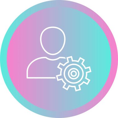 Güzel Profil Ayarları Satır Vektörü Simgesi