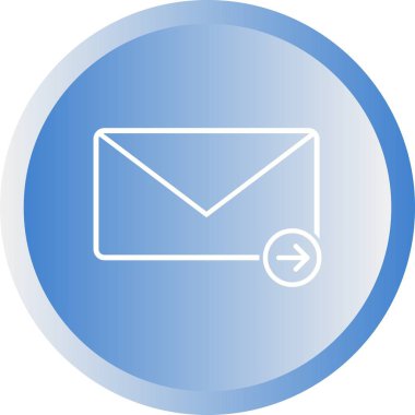 Güzel İleti Satırı Vektörü Simgesi Gönderiliyor