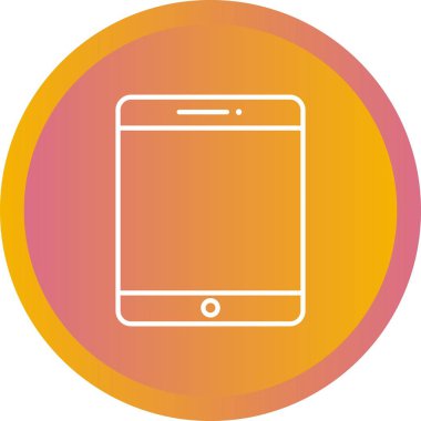 Güzel Tablet Satırı Vektör Simgesi