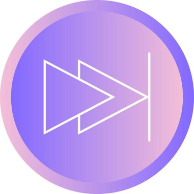 Güzel Sonraki Ok Satırı Vektör Simgesi