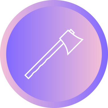 Güzel Axe Satır Vektörü Simgesi